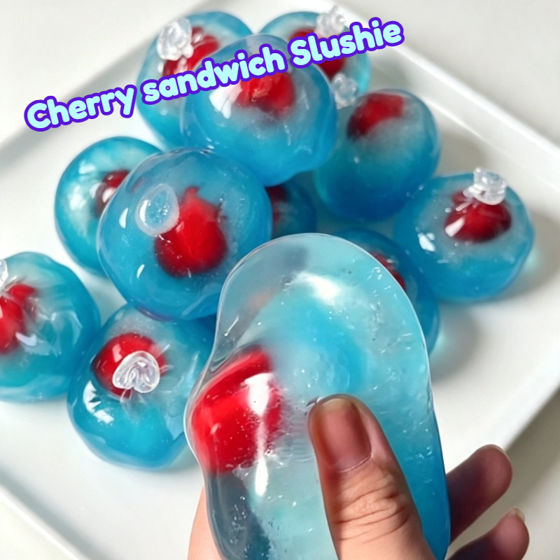 Party Games Ideas - Kształtna Piłka Antystresowa Wiśnia Sandwich Slushie