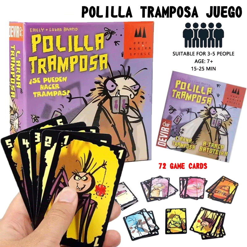 Party Games Juegos De Mesa - Gra karciana Cheating Moth dla dorosłych
