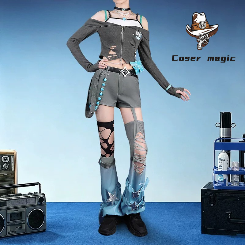 Party Games For Christmas - Kostium Cosplay VTuber Y4T4 Rei7, Strój,