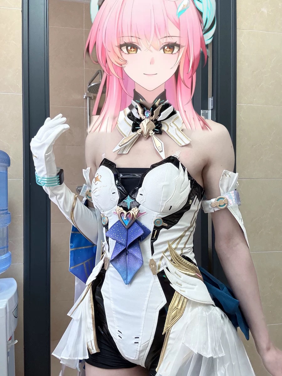 Party Games Girls - Aemeath Wuthering Waves Strój Cosplay Peruka