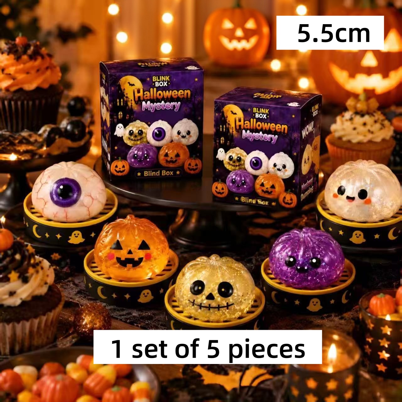 Party Games Ideas - Gorąca nowość: 5,5 cm Halloweenowy Duch