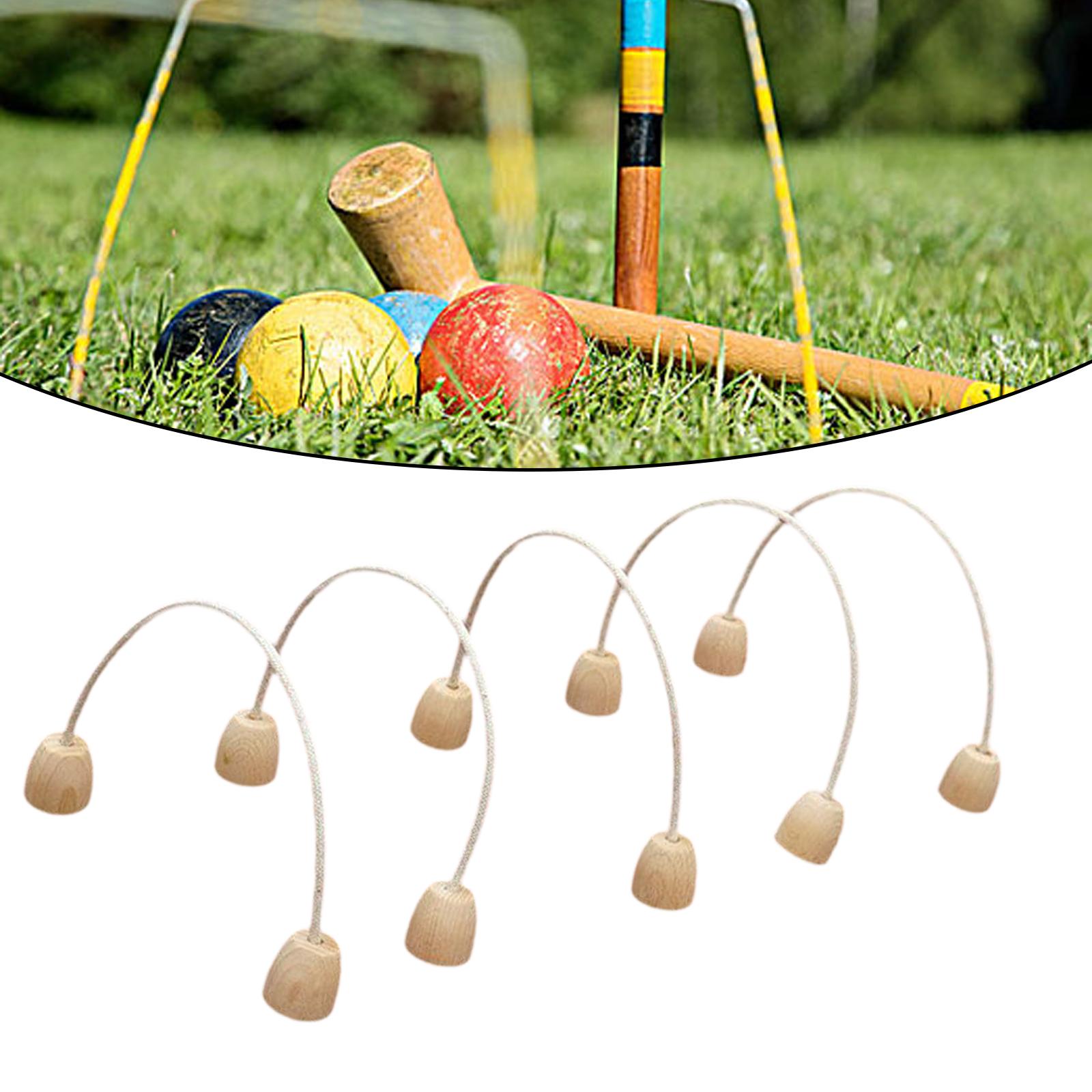 Croquet Set Lawn - Drewniane obręcze do kroketa, zestaw do