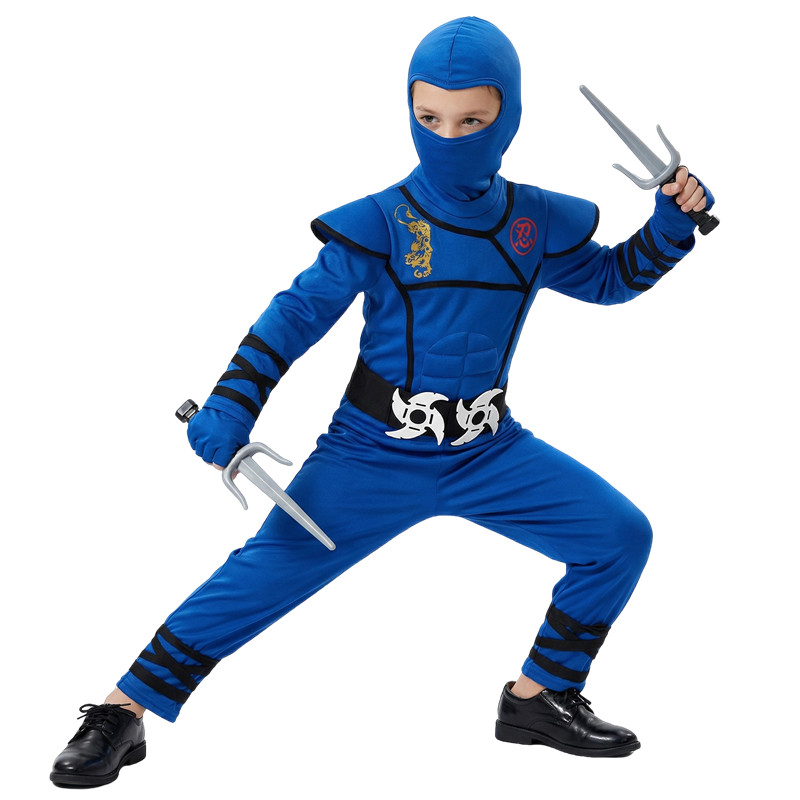 Czarno-niebieski strój ninja d – Party Games Girls recenzja i cena