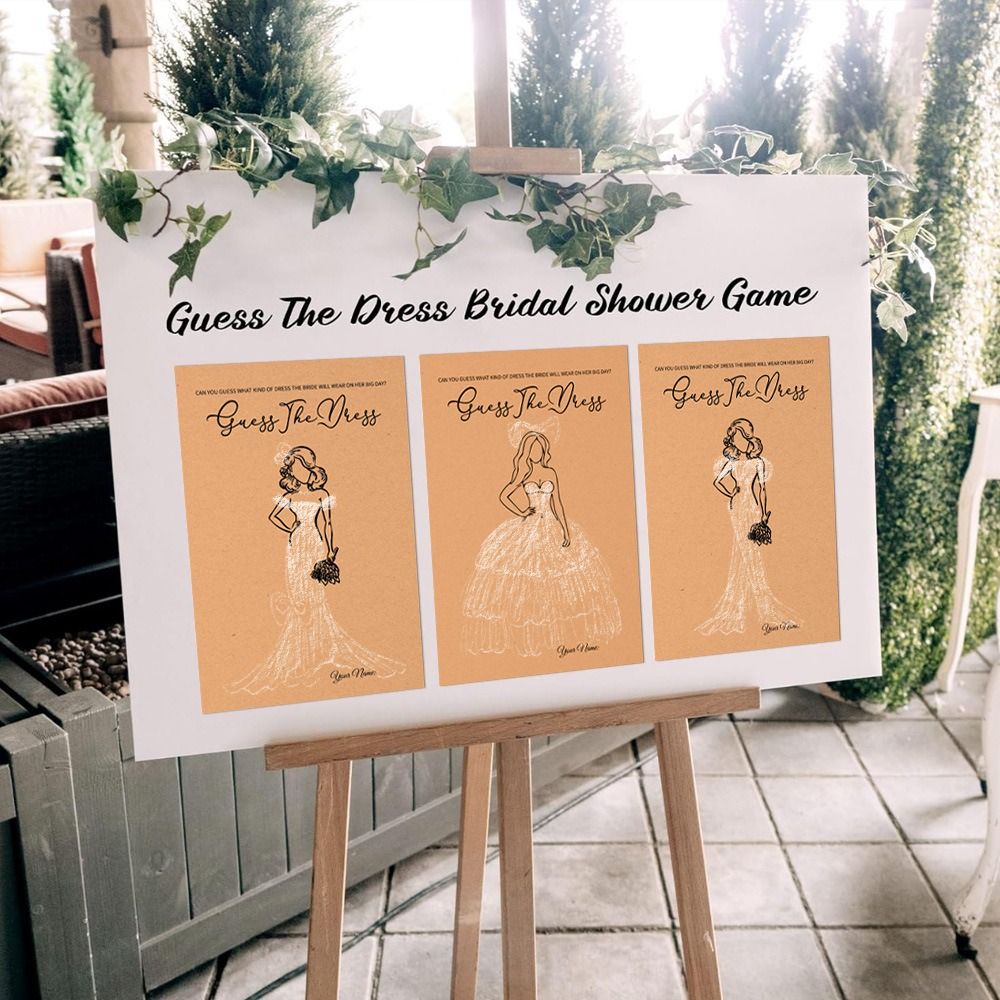 10 szt. Gra „Zgadnij suknię” n – Party Games Bridal Shower recenzja i cena