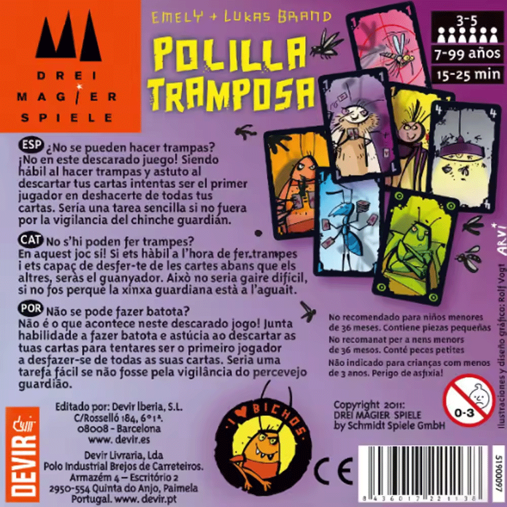 Cheating Moth – hiszpańska gra – Party Games Juegos De Mesa recenzja i cena