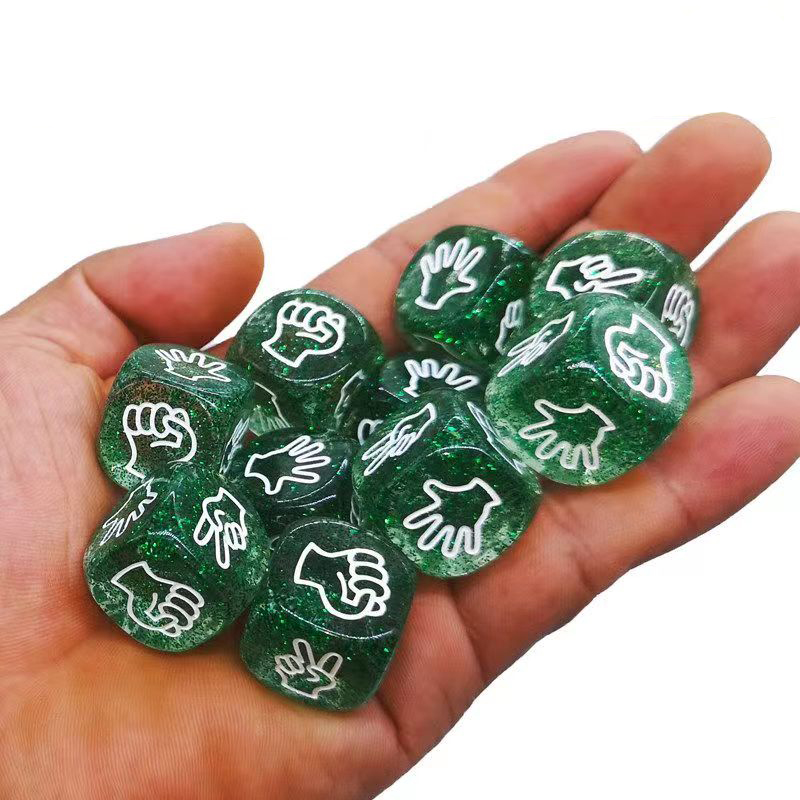 10 SZTUK Brokatowe kostki 6-st – Party Games Juegos De Mesa recenzja i cena