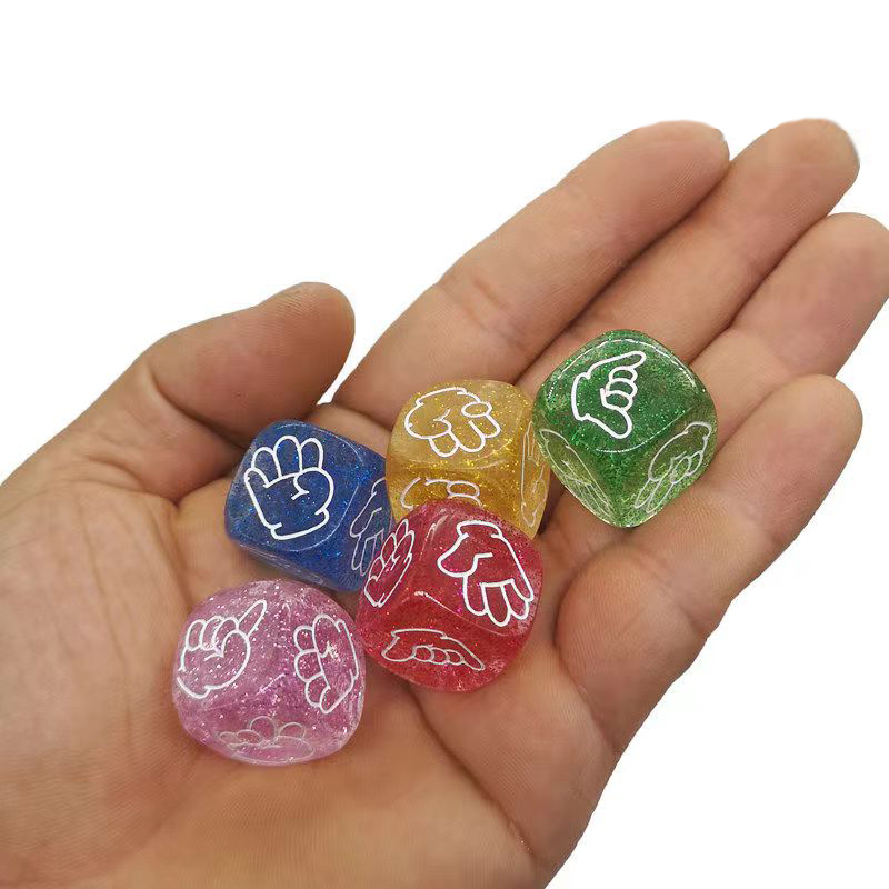 10 SZTUK Brokatowe kostki 6-st – Party Games Juegos De Mesa recenzja i cena