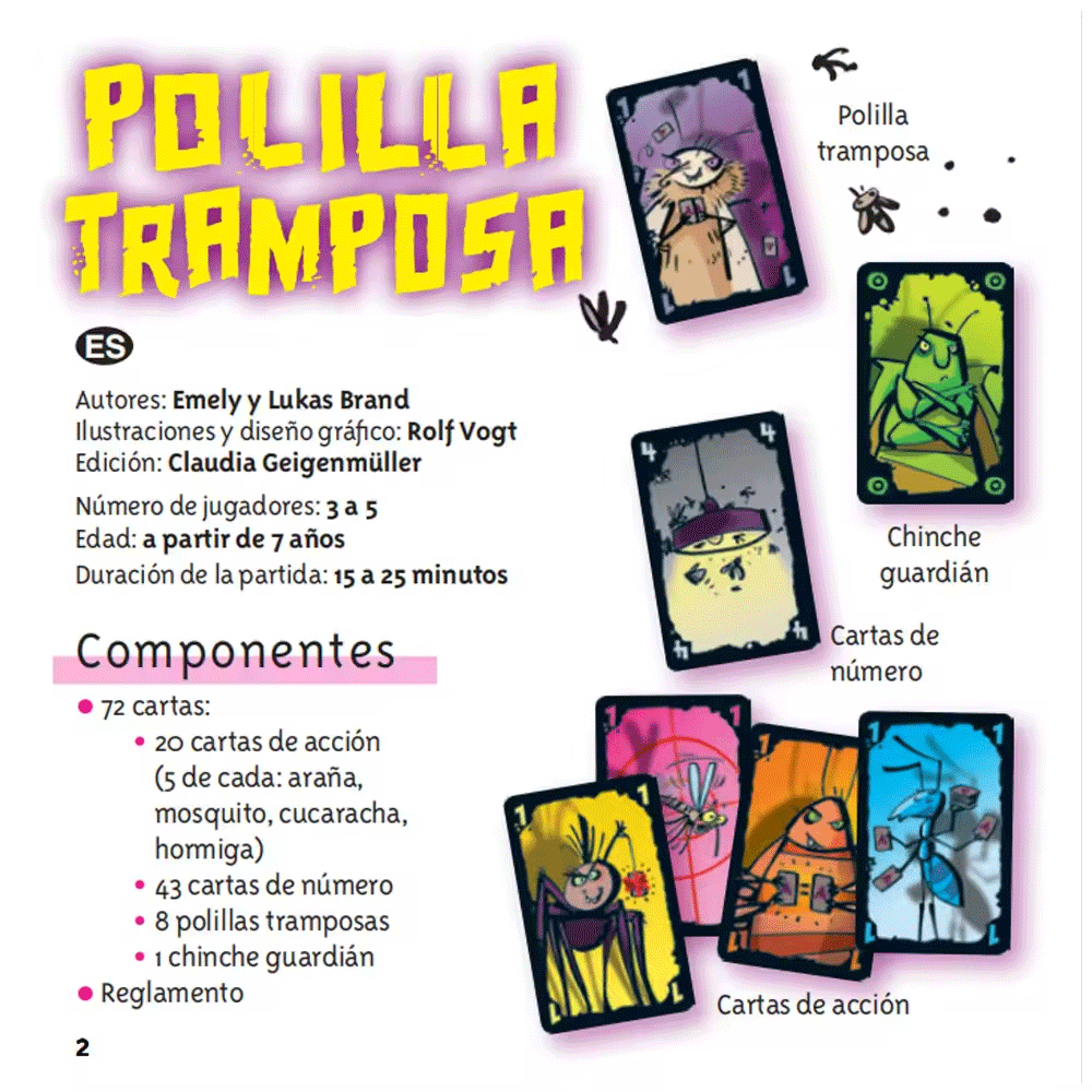 Gry planszowe Polilla Tramposa – Party Games Juegos De Mesa recenzja i cena